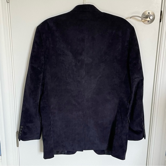 Lauren Ralph Lauren Navy Corduroy 2-Button Sport Coat Blazer Jacket nbnn - Picture 9 of 16